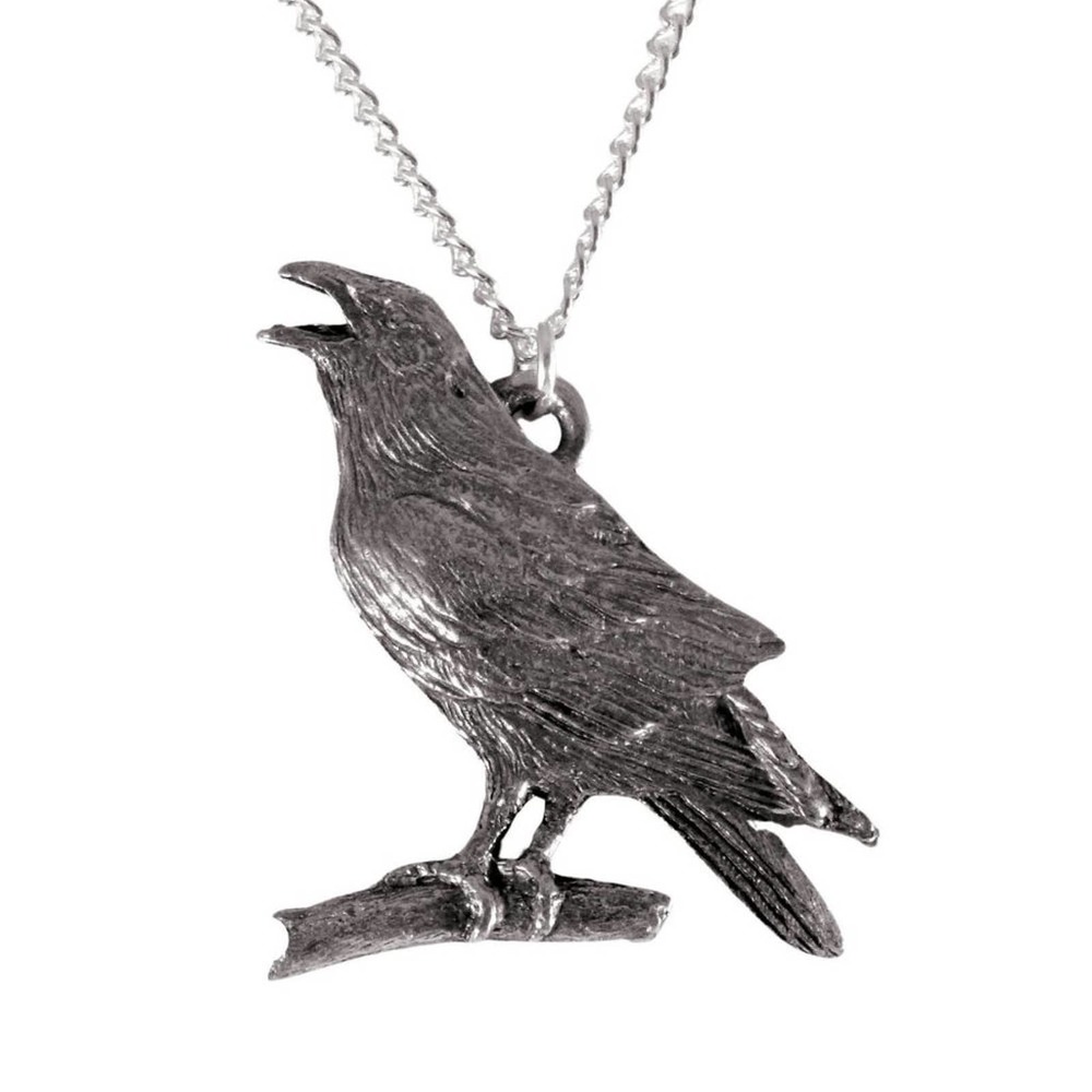 Crow or raven necklace  1678